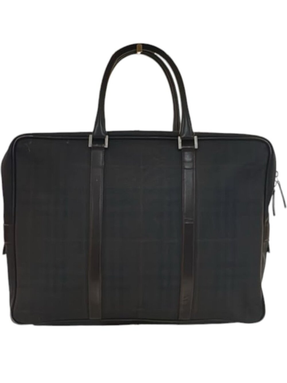 757191CR C2 Burberry Business Bag Navy Blue Leather